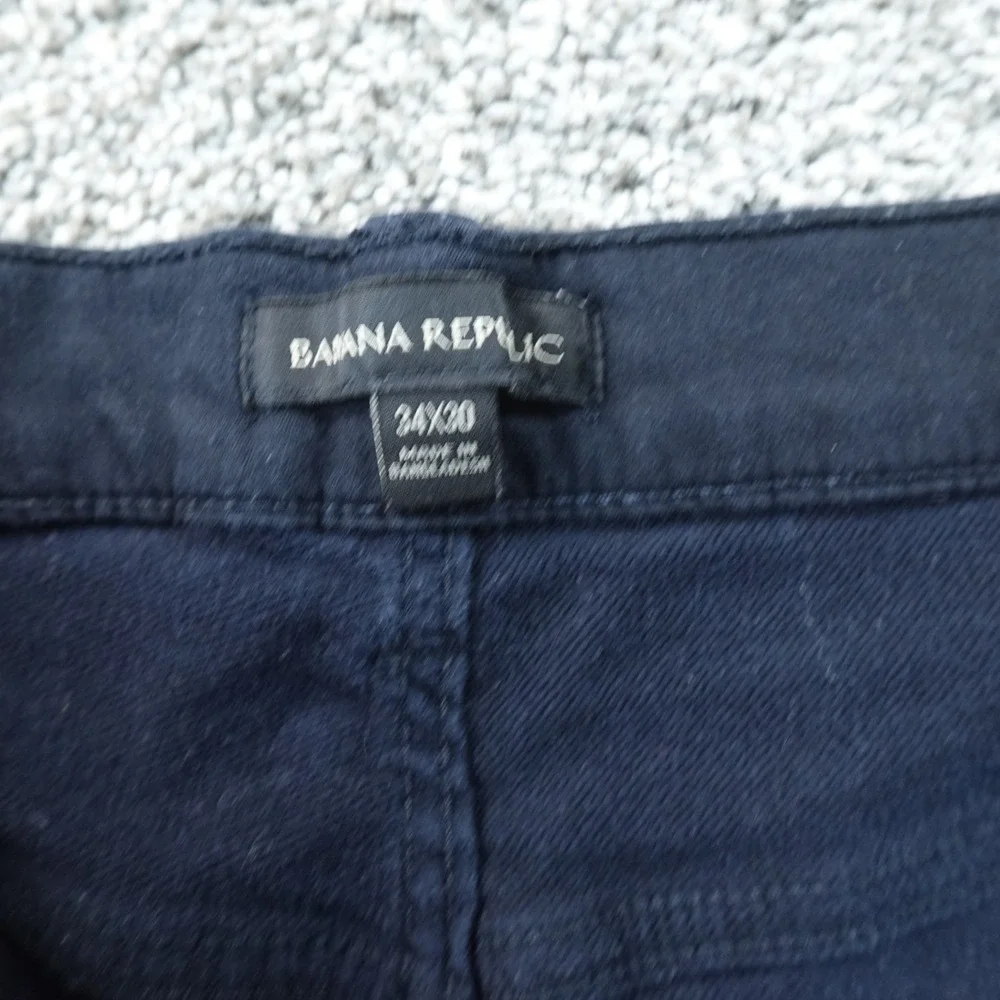 Banana Republic Jeans Mens 34X30 Dark Blue Denim Pants Travel Straight Stretch